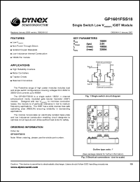 Click here to download GP1601FSS18 Datasheet