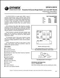 Click here to download GP401LSS18 Datasheet