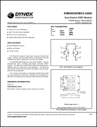 Click here to download DIM400GDM33-A000 Datasheet
