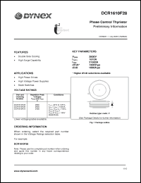 Click here to download DCR1610F26 Datasheet