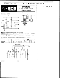 Click here to download ECG1016 Datasheet