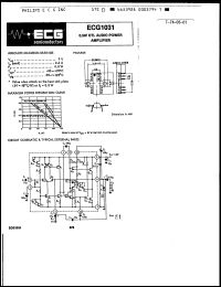 Click here to download ECG1031 Datasheet