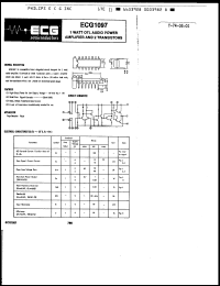 Click here to download ECG1097 Datasheet