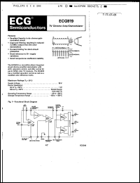 Click here to download ECG819 Datasheet