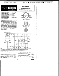 Click here to download ECG925 Datasheet