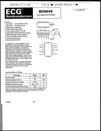 Click here to download ECG942 Datasheet