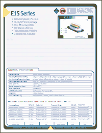 Click here to download E1SECS-20000M Datasheet