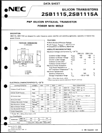 Click here to download 2SB1115A Datasheet