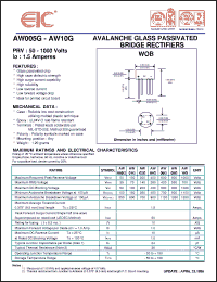 Click here to download AW005G Datasheet