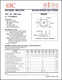 Click here to download BR1501W Datasheet