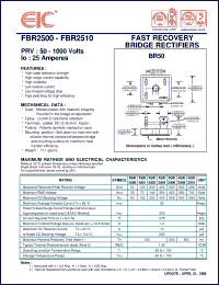 Click here to download FBR2500 Datasheet