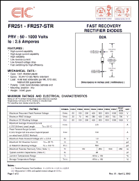 Click here to download FR257 Datasheet
