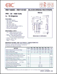 Click here to download RBV1001D Datasheet