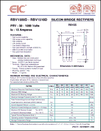 Click here to download RBV1504D Datasheet