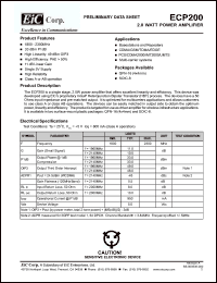 Click here to download ECP200 Datasheet