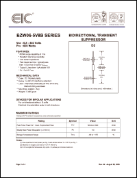 Click here to download BZW06P154B Datasheet