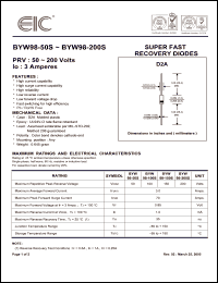Click here to download BYW98-200S Datasheet