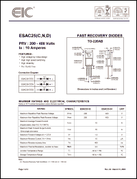 Click here to download ESAC25-02 Datasheet