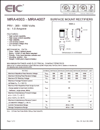 Click here to download MRA4003 Datasheet