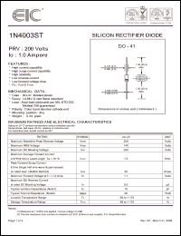 Click here to download 1N4003ST Datasheet