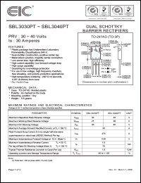 Click here to download SBL3030 Datasheet