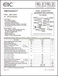 Click here to download MBR20200CT Datasheet