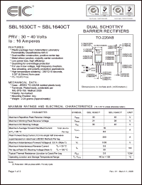 Click here to download SBL1640CT Datasheet