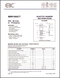Click here to download MBR1660CT Datasheet
