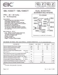 Click here to download SBL1030CT Datasheet