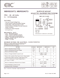 Click here to download MBRS340T3 Datasheet