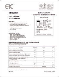 Click here to download MBRS3100 Datasheet