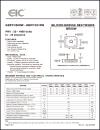 Click here to download KBPC3506W Datasheet