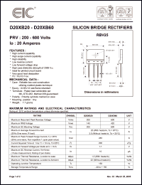 Click here to download D20XB20 Datasheet