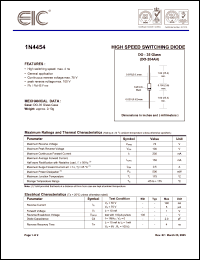 Click here to download 1N4454 Datasheet