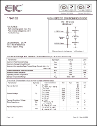 Click here to download 1N4152 Datasheet