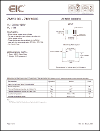 Click here to download ZMY100C Datasheet