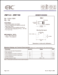 Click here to download ZMY100 Datasheet
