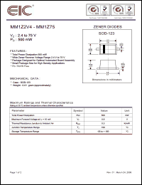 Click here to download MM1Z10 Datasheet