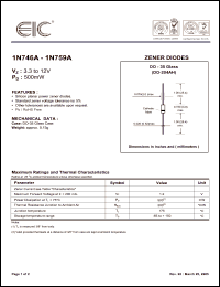 Click here to download 1N746A Datasheet