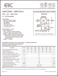 Click here to download KBPC5008 Datasheet