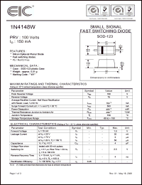 Click here to download 1N4148W Datasheet