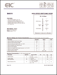 Click here to download BAS15 Datasheet