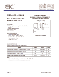 Click here to download SMBJ188CA Datasheet