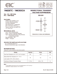 Click here to download 1N6279CA Datasheet