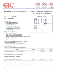 Click here to download P6SMB440CA Datasheet