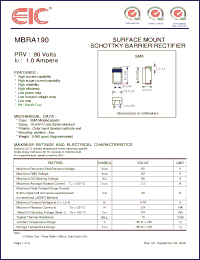 Click here to download MBRA190 Datasheet