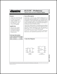 Click here to download EL2125CW Datasheet