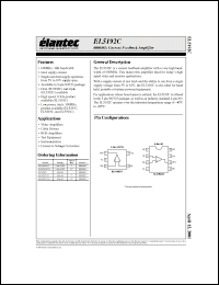 Click here to download EL5192CW-T7 Datasheet