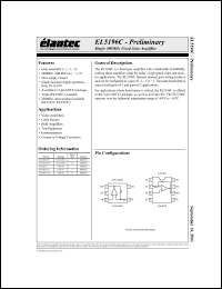 Click here to download EL5196CS Datasheet