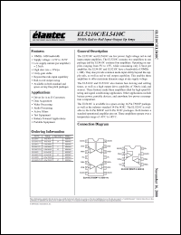 Click here to download EL5210CY Datasheet